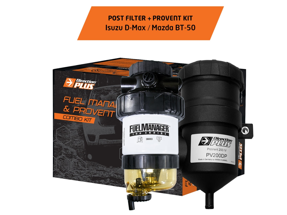 Direction Plus Fuel Manager Post-Filter + Catch Can Kit D-MAX / BT-50 ...