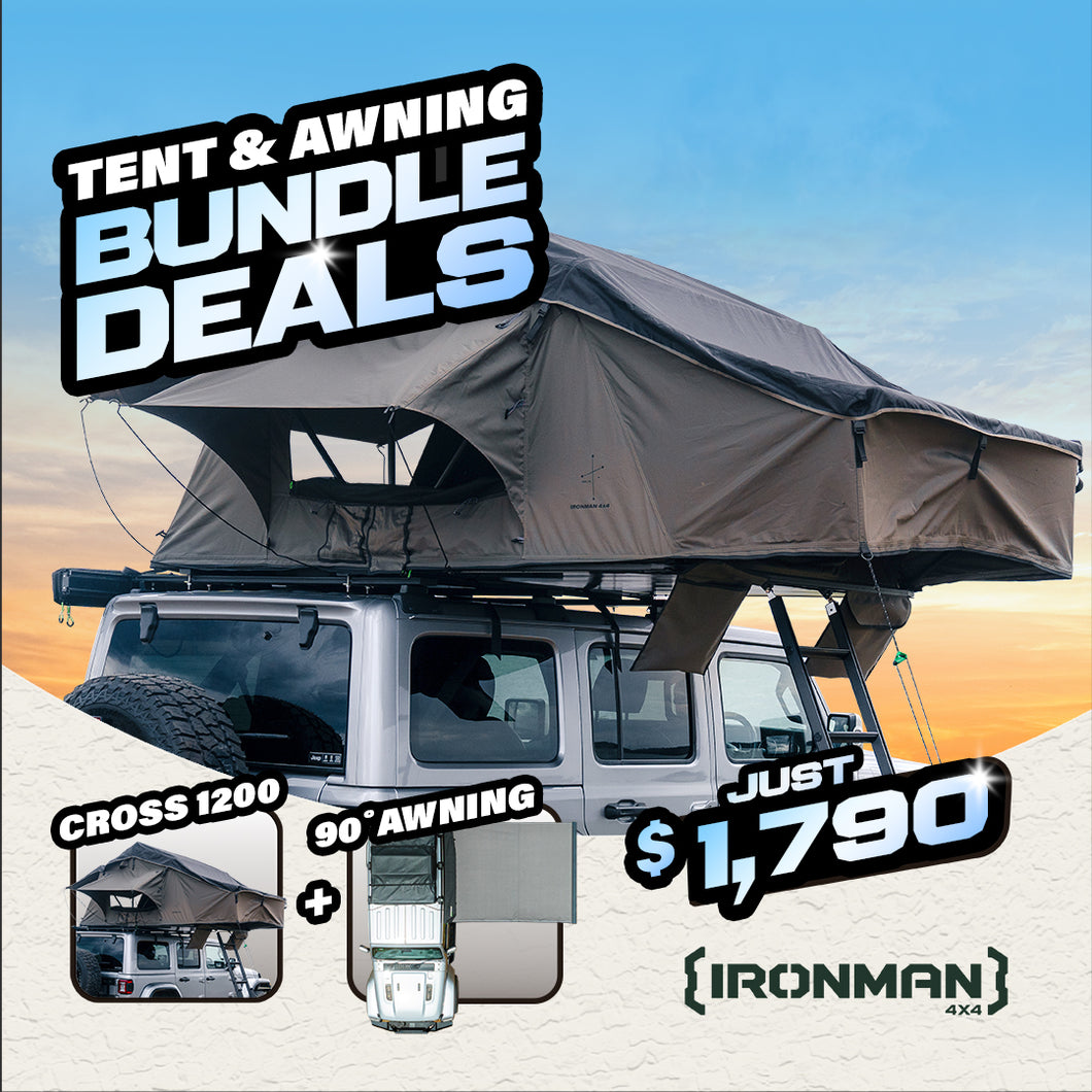 Ironman 4x4 Cross 1200 Tent & Awning Bundle