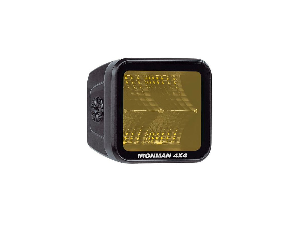 Ironman 4x4 Bright Cube Flood Beam 40W LED Cube Light – Amber 