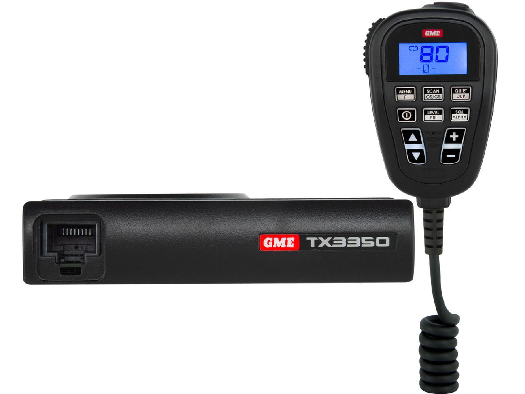 GME TX3350 5 Watt Super Compact UHG CB Radio – LCD Speaker Mic